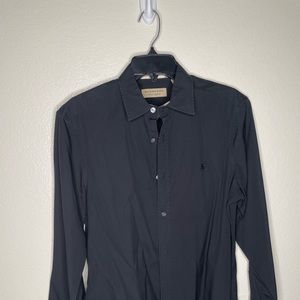 Burberry Mens Dress shirt black medium